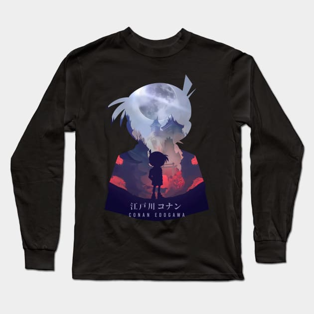 Conan Edogawa - Dark Illusion Long Sleeve T-Shirt by The Artz